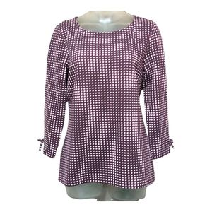 Talbots 3/4 Sleeve Bow Tunic Size S